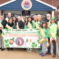 The Massapequa Chamber of Commerce at the first annual St. Patrick's Day parade