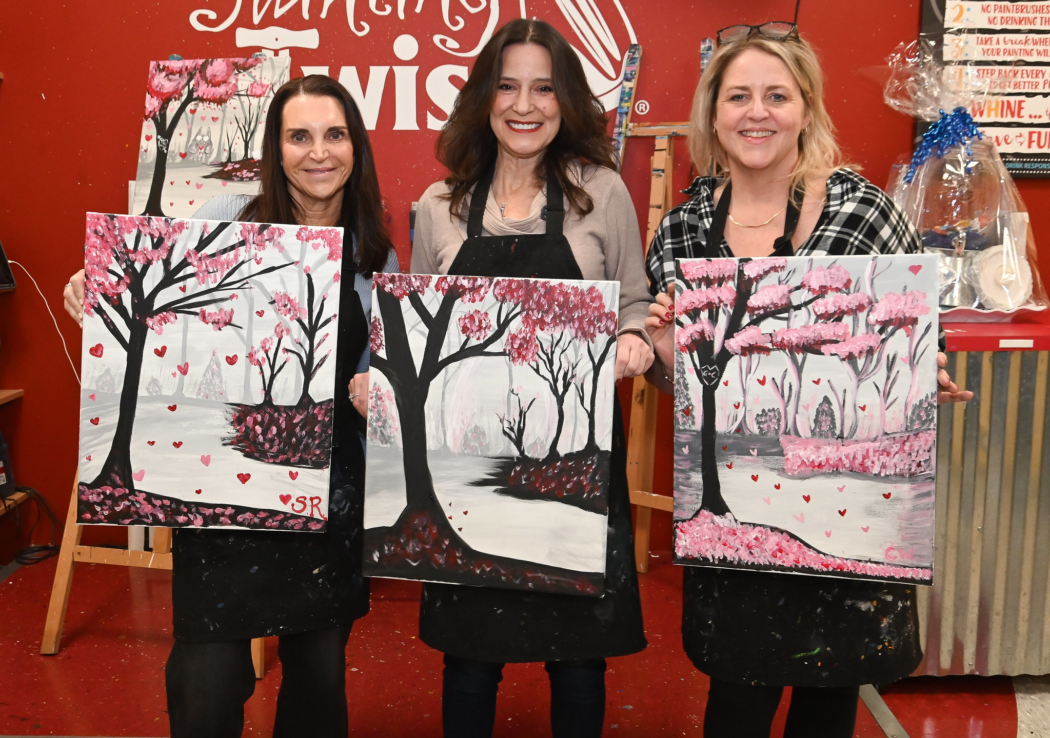 Mikey G's Embracing Wings Foundation paint and sip fundraiser