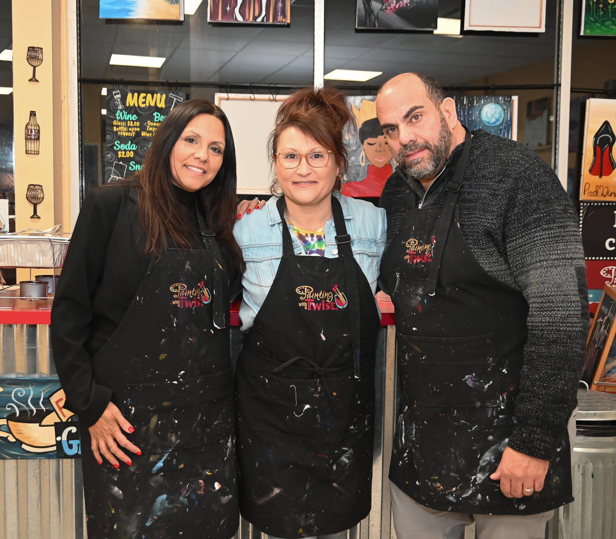 Mikey G's Embracing Wings Foundation paint and sip fundraiser