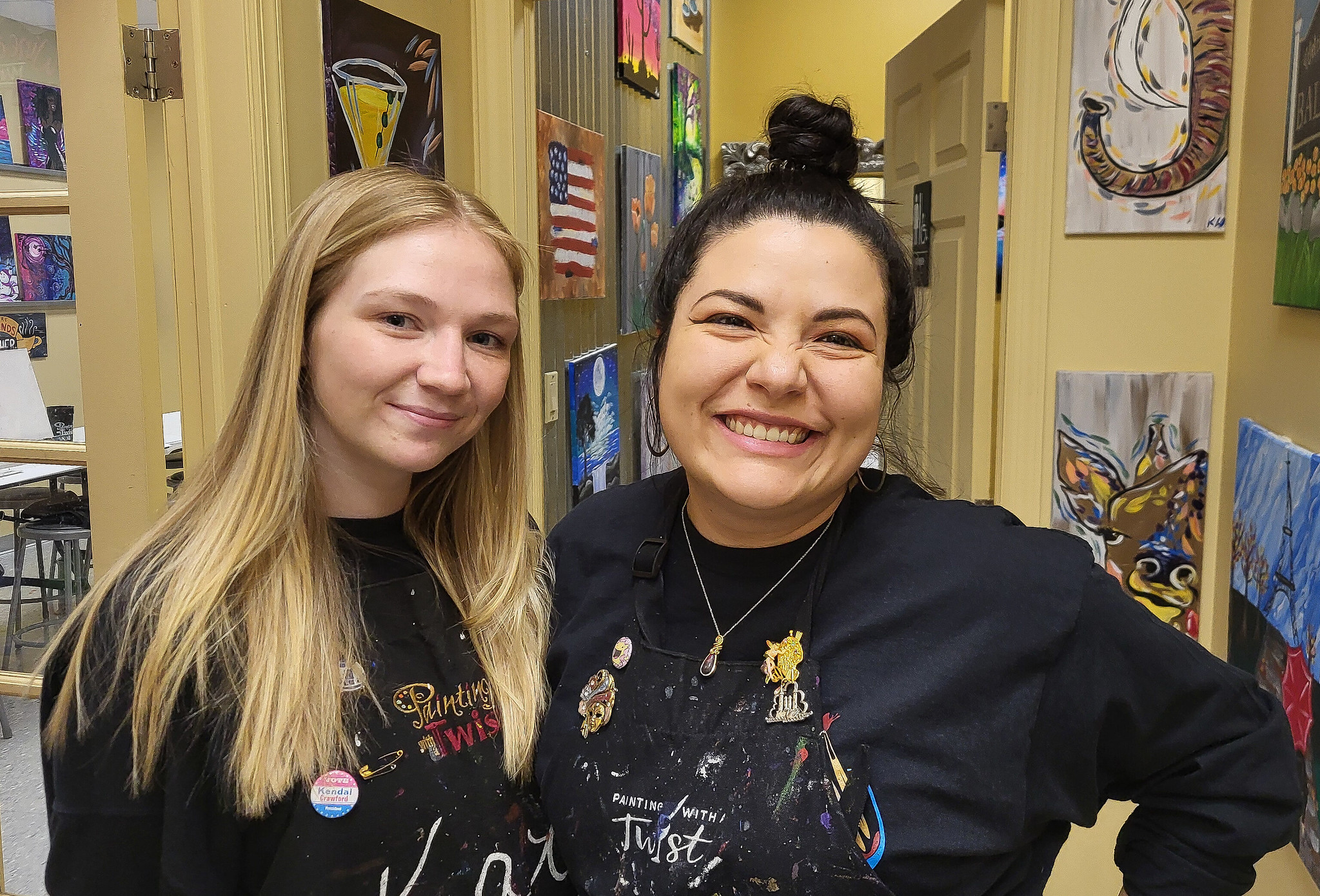 Mikey G's Embracing Wings Foundation paint and sip fundraiser