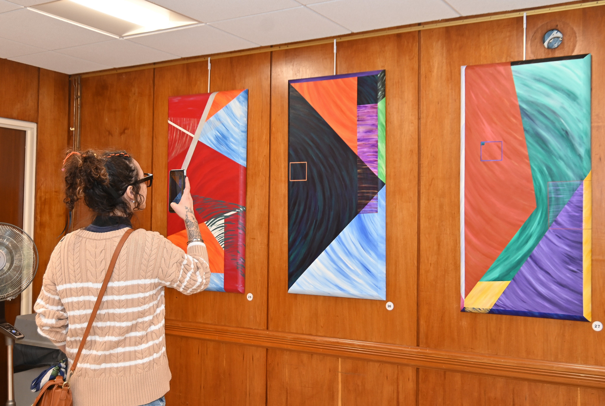 Uniondale Public Library hosted Marcia Odle-McNair's art exhibition, "Reflections on Abstraction."