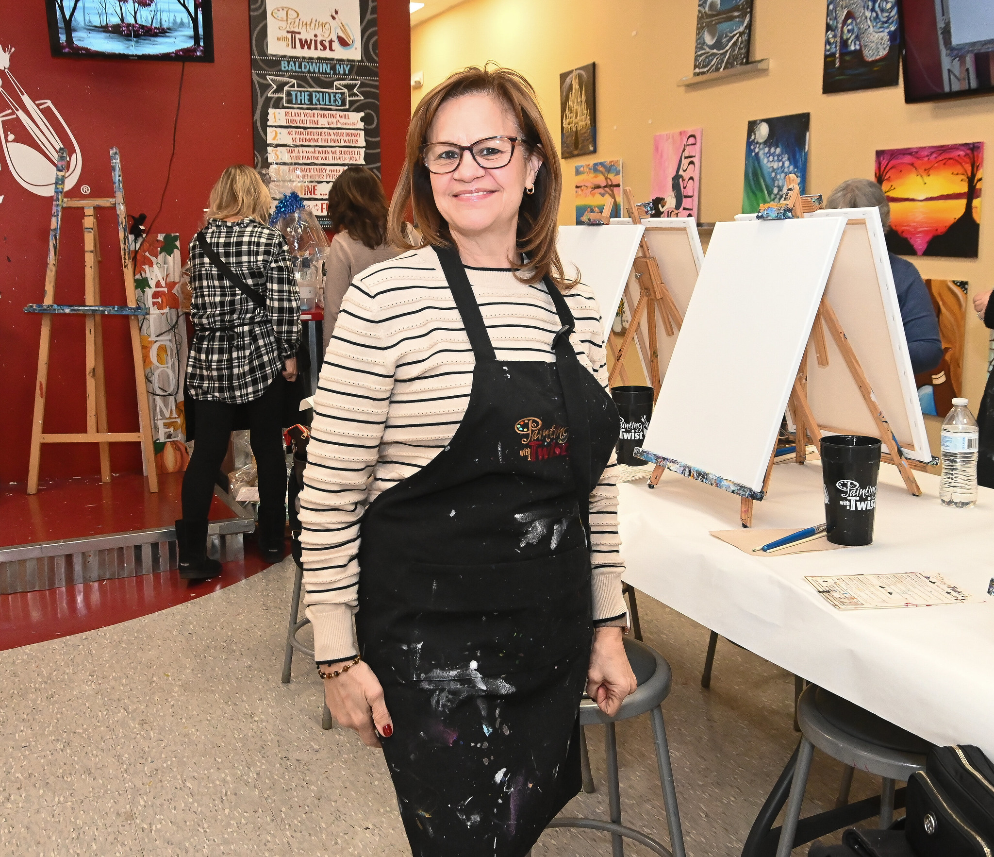 Mikey G's Embracing Wings Foundation paint and sip fundraiser
