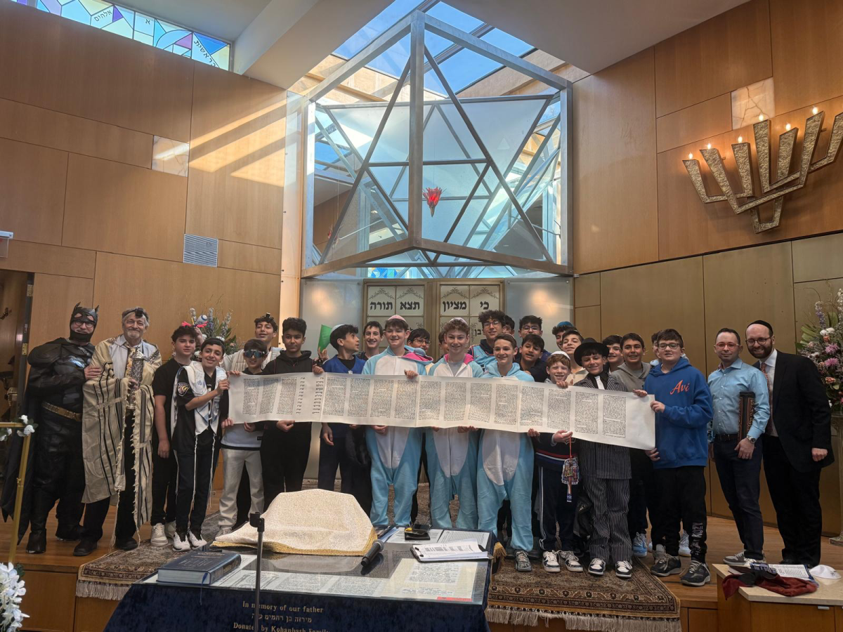 The North Shore Hebrew Academy celebrated 23 years of students chanting the "Gantze Megillah"