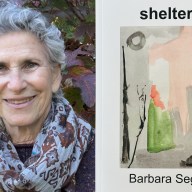Barbara Segal (L.) celebrates the release of her sophomore poetry collection, "Shelter" (R.)