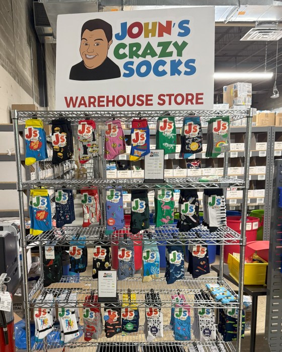 John's Crazy Socks to sell hundreds of socks in store in addition to online collection