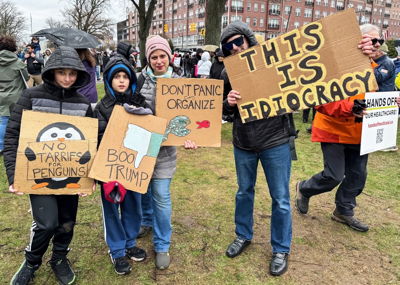 Hands Off protest