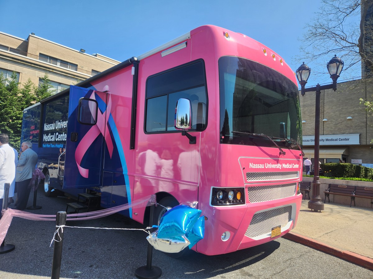 Nassau University Medical Center, or NUMC, unveiled a new mobile mammography van.