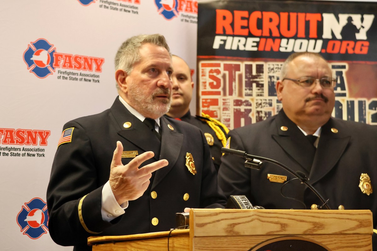 John D’Alessandro, the secretary of the Firefighters Association of the State of New York, announces the 16th annual RecruitNY program this month