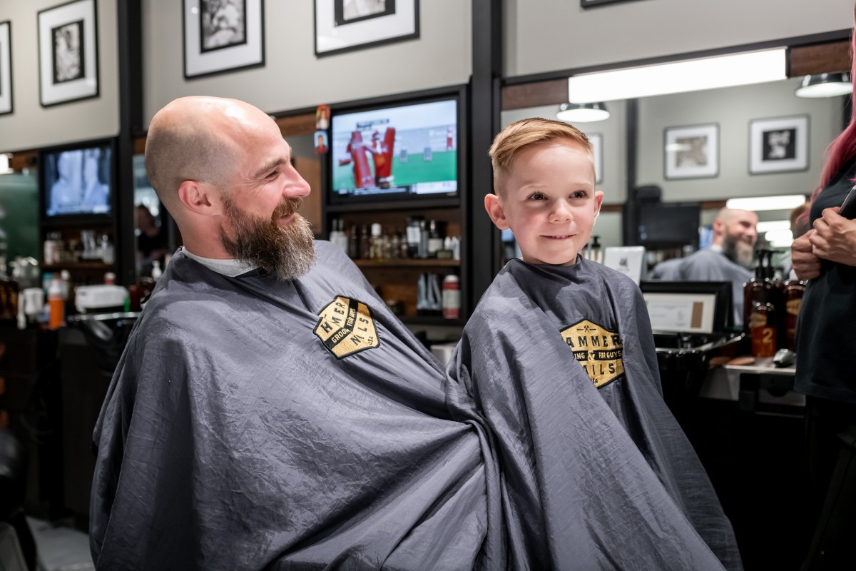 Hammer and Nails haircut.