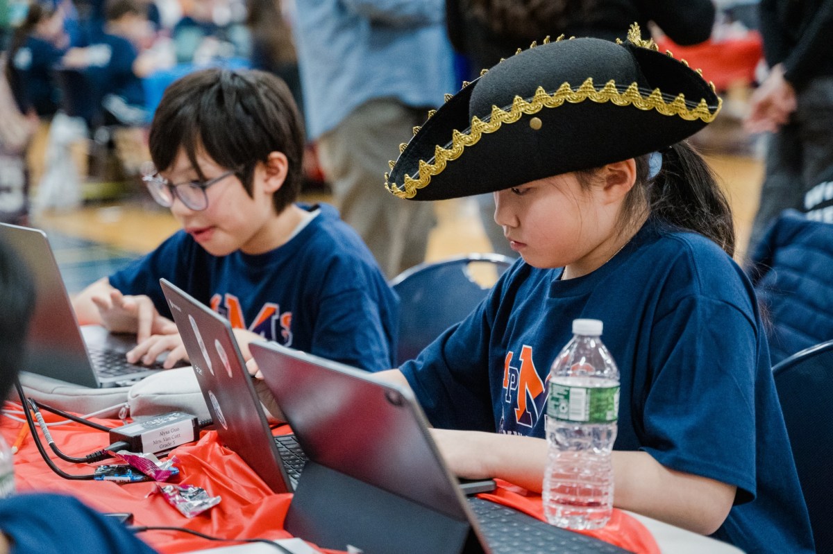 Two student teams from Manhasset earned top honors at the KidOYO Code Conquest “Battle of Bunker Hill” Hackathon.
