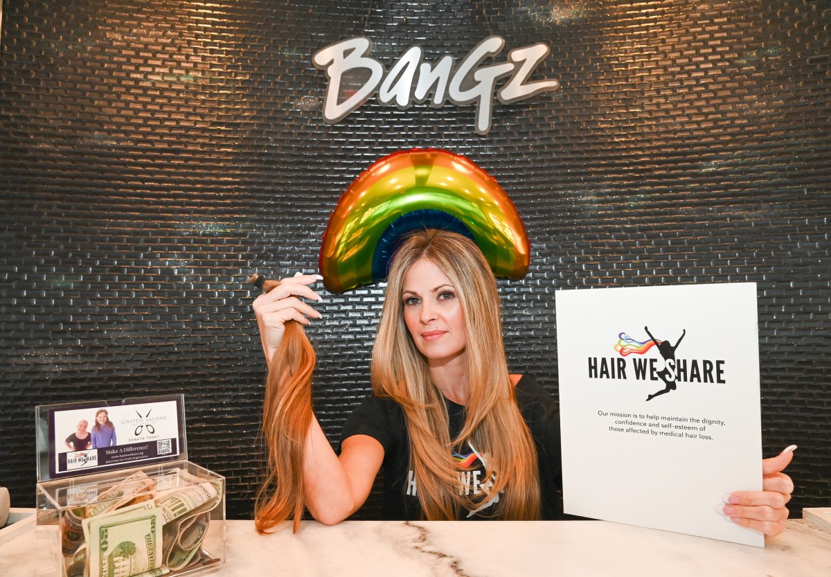 Jo Marie, master stylist of Bangz Hair & Color Lounge and Co-founder United Salons of America, is at the forefront of Hair We Share's mission to support patients with medical hair loss.