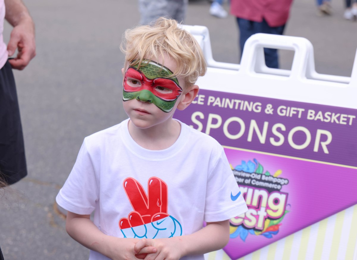 Face painting at 2024 SpringFest held by the Plainview-Old Bethpage Chamber of Commerce