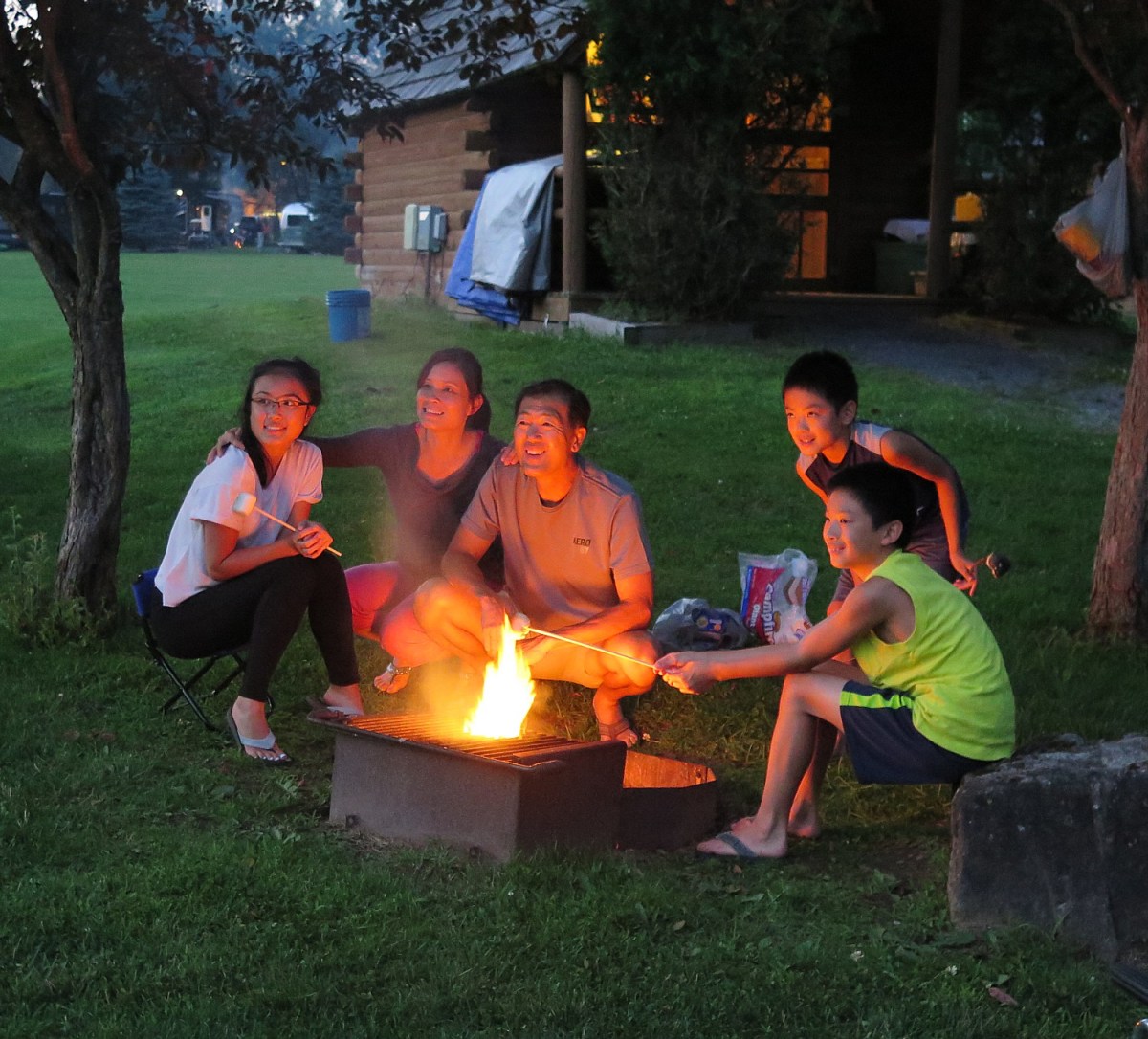 Family at Herkimer Diamond Mine KOA, Herkimer, NY (c) Karen Rubin/goingplacesfarandnear.com