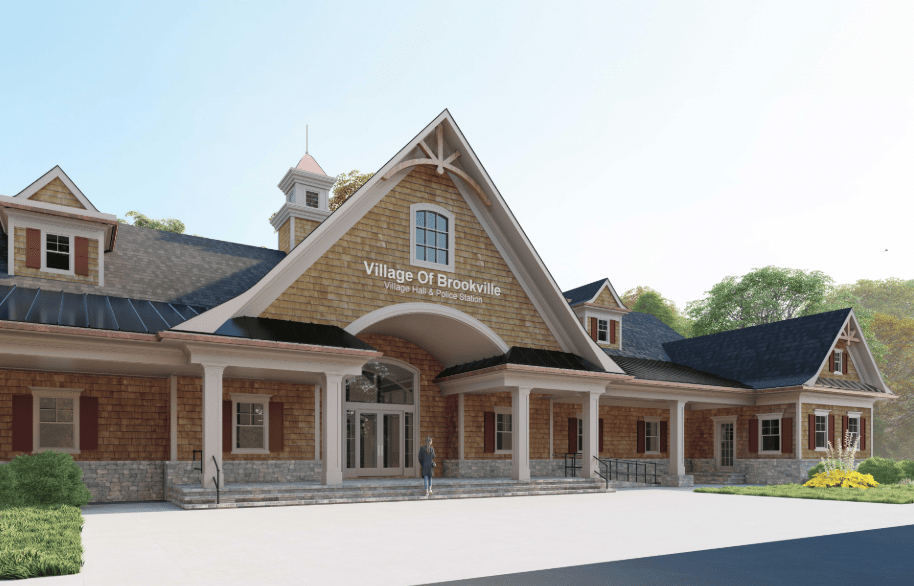 A rendering of the new Brookville Village Hall, estimated to finish construction within two years.