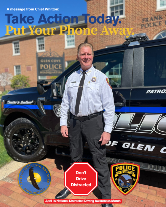 Chief of Police WIlliam Whitton urges residents to practice safe driving to avoid accidents