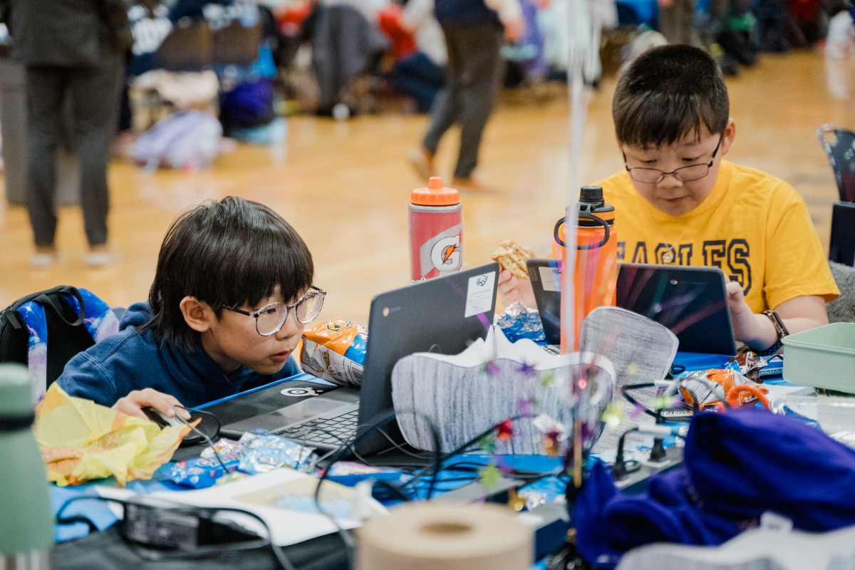 Elementary students from across Long Island came together in Bethpage on Friday, April 4 for the kidOYO Upper Elementary Division Code Conquest Hackathon.