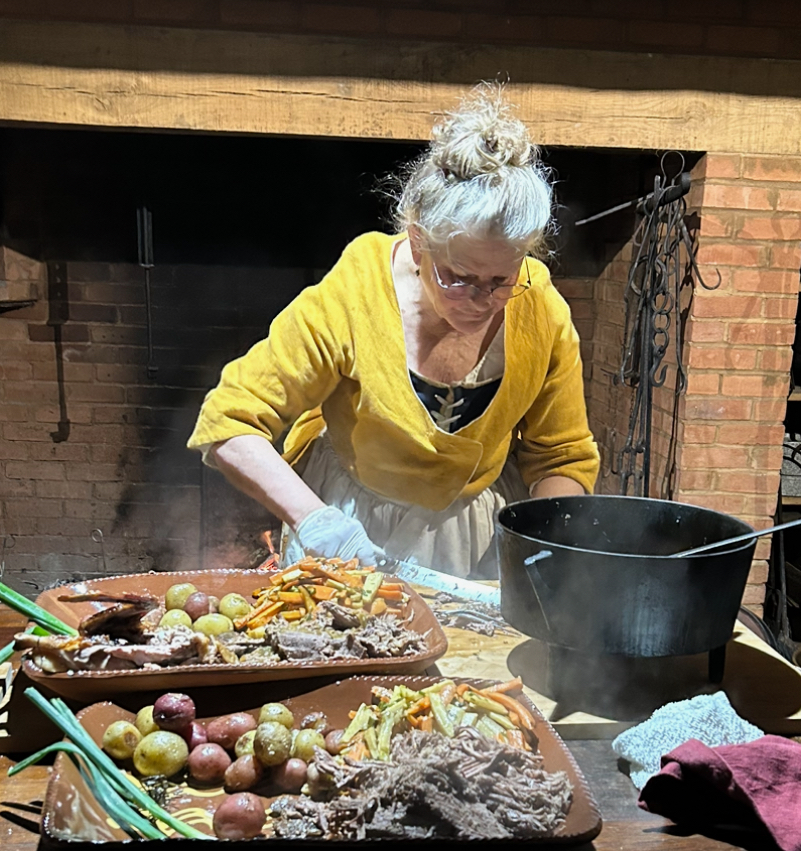 Historic cook Diane Schwindt will join with the Roslyn Landmark Society to bring an immersive colonial culinary experience on April 26 at the Trinity Episcopal Church.