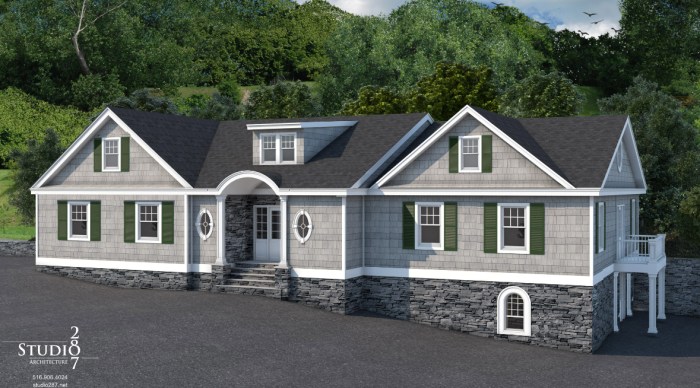 A rendering of the new Upper Brookville village hall