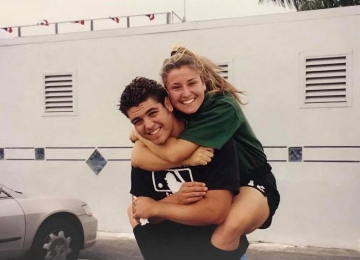 Liz Pennino on her brother, Tom Pennino's, back when they were younger.