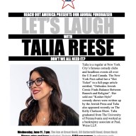 Reach Out America will host its annual fundraiser "Let's Laugh with Talia Reese" on Wednesday, June 11, starting at 7 p.m. at The Inn at Great Neck.