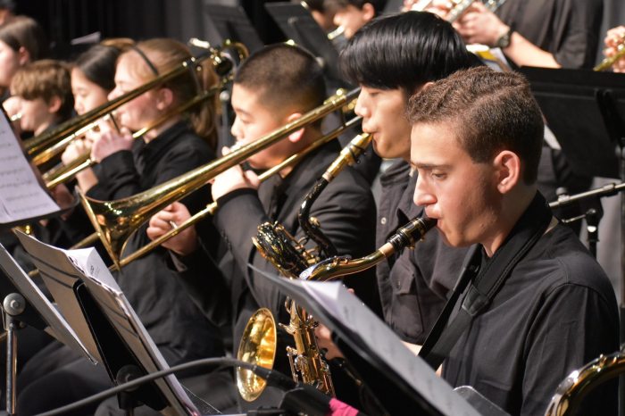 Student musicians from across Port Washington School District brought a night of jazz to Schreiber High School on April 10.