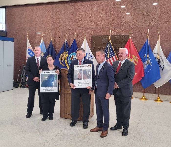 A new scam has been targeting seniors, said Suffolk County Executive Ed Romaine.
