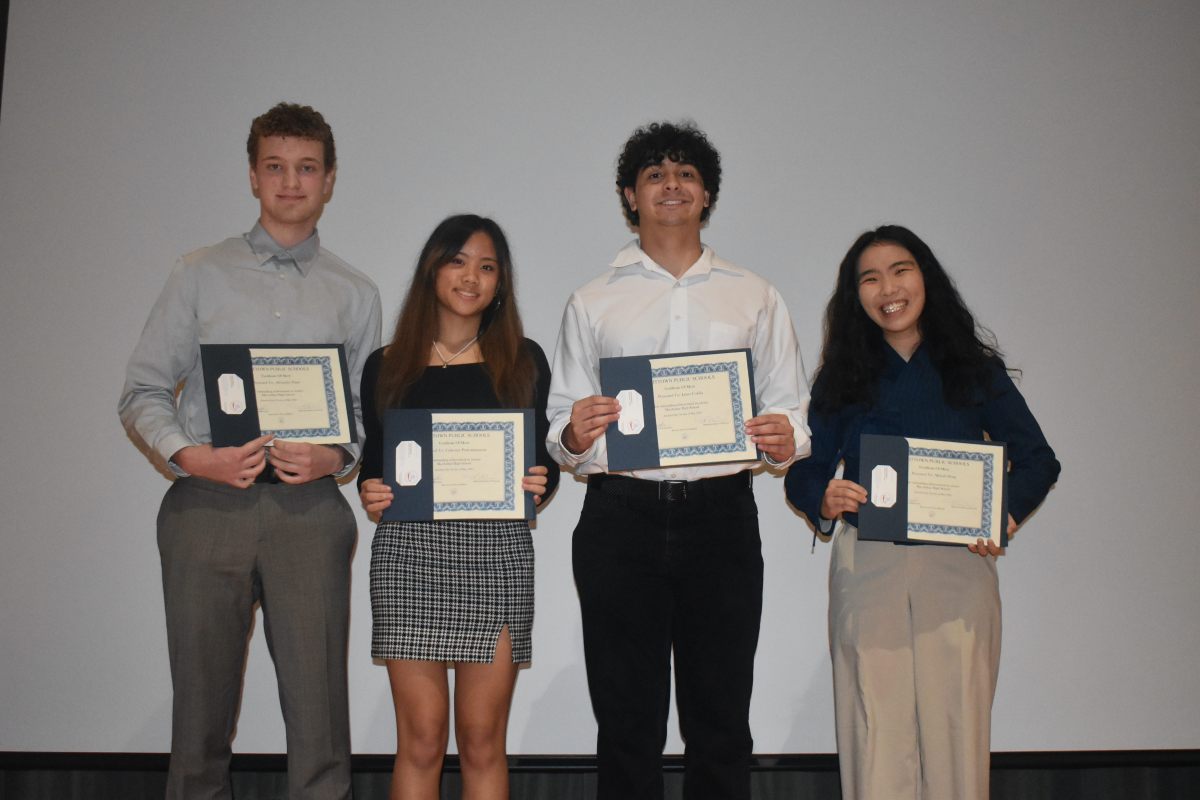 Levittown School District arts and science students were recognized at the most recent board of education meeting