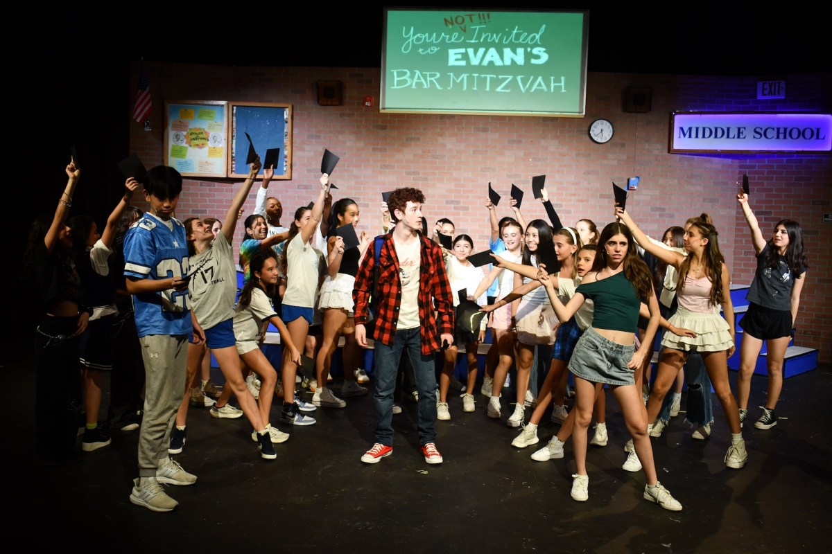 A scene from the Manhasset Middle School production of “13 Jr.,” the quirky coming of age musical that delighted sold-out audiences.