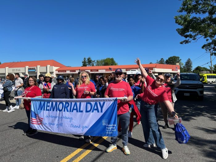 Marchers during the Bethpage Memorial Day parade