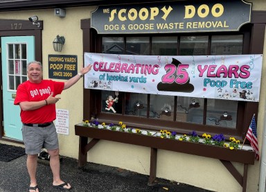Jim Coniglione celebrates Scoopy Doo's 25th anniversary