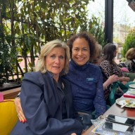 Mayor Pam Panzenbeck with chamber of commerce Board Director Judith Rivera