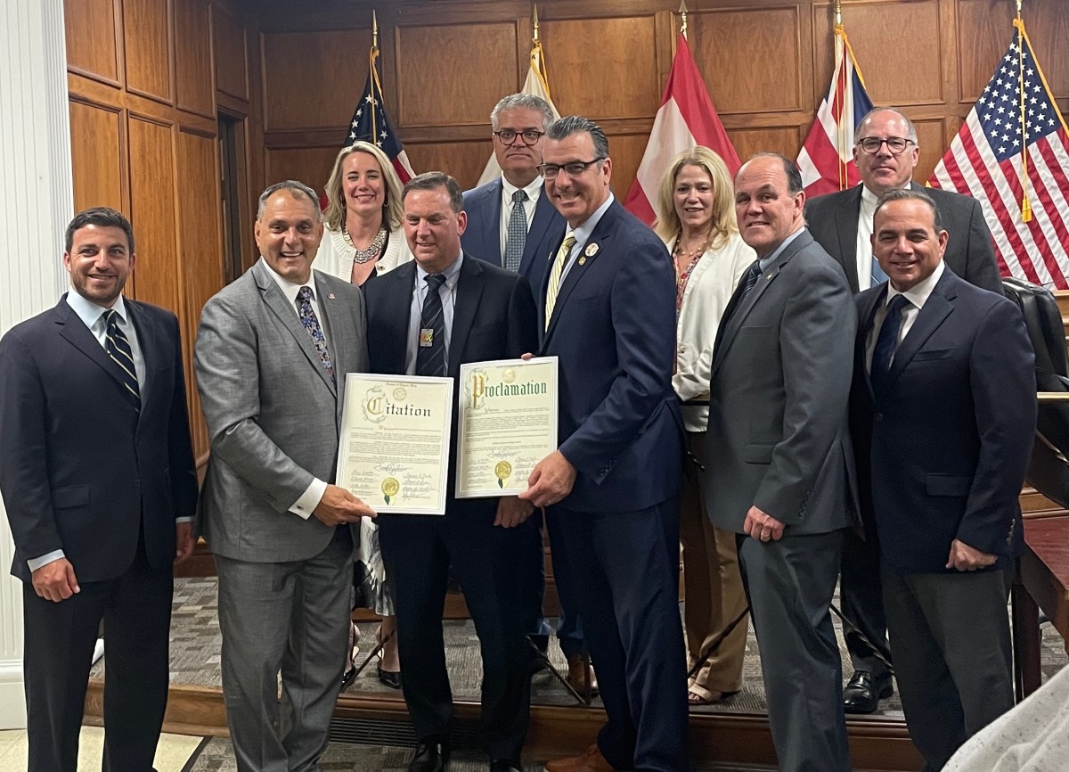 Town of Oyster Bay honors Rick Lewis at latest board meeting