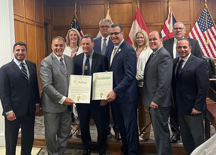 Town of Oyster Bay honors Rick Lewis at latest board meeting