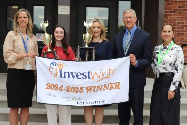 A sophomore Schreiber High School student won first place in the state and nationally for her essay her experience playing The Stock Market Game.