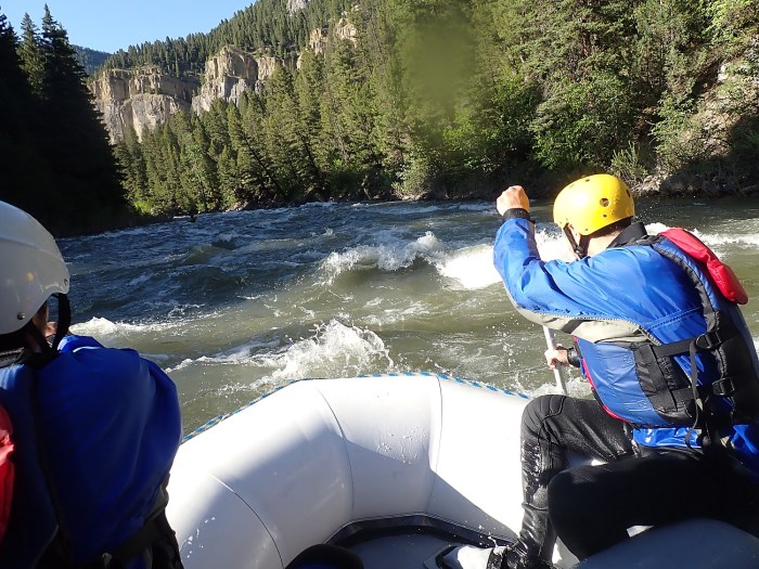 Rafting on the Gallatin River, Big Sky, Montana © Karen Rubin/goingplacesfarandnear.com