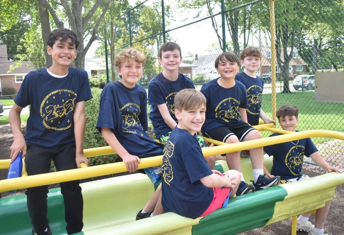 McKenna Elementary School fifth graders enjoyed some time together on the playground at Brady Park for their fifth grade picnic
