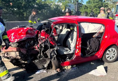 A Hempstead man is charged for driving intoxicated the wrong way on the Long Island Expressway.