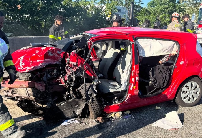 A Hempstead man is charged for driving intoxicated the wrong way on the Long Island Expressway.