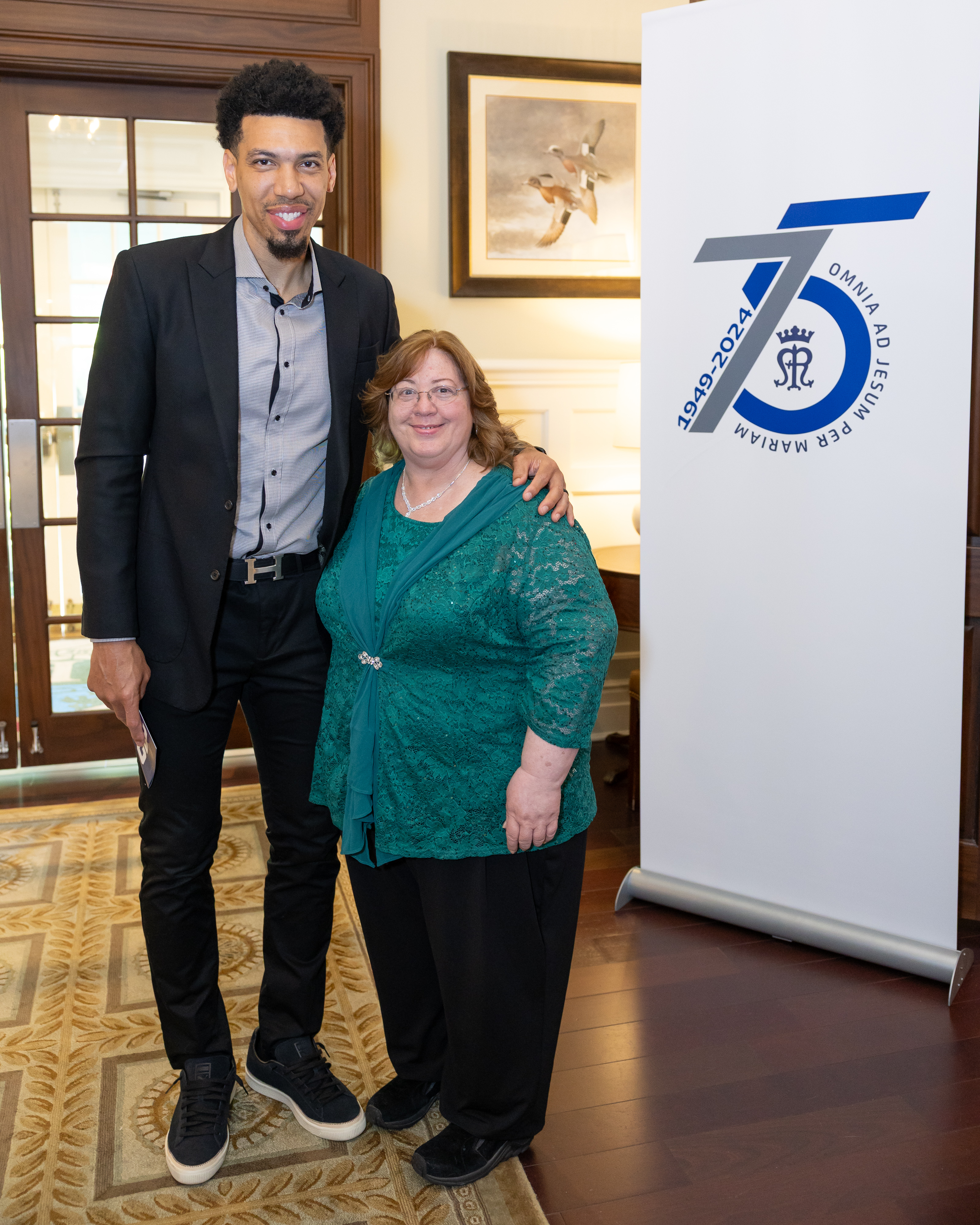 Honorees Danny Green (L.) and Jeanine Buatti (R.).