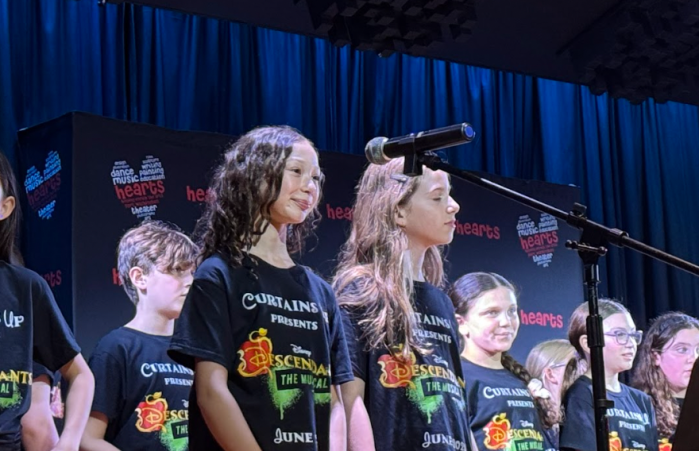 Elementary students from Curtains Up performed songs from "Descendants: The Musical," at PortFest