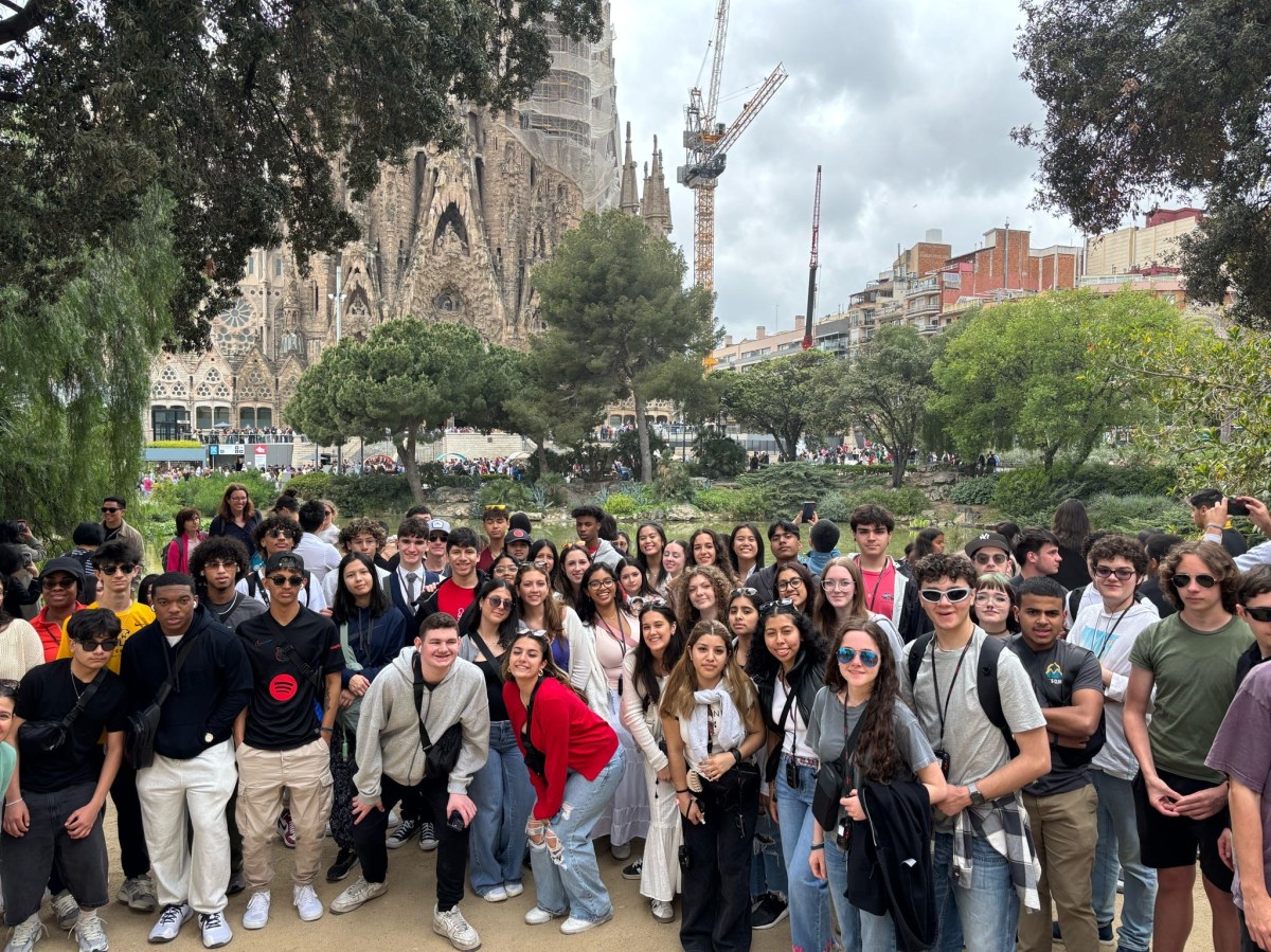 Approximately 70 Glen Cove students explored Spain this semester on a foreign language trip