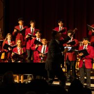 The Glen Cove High School Select Chorale, directed by Edward Norris