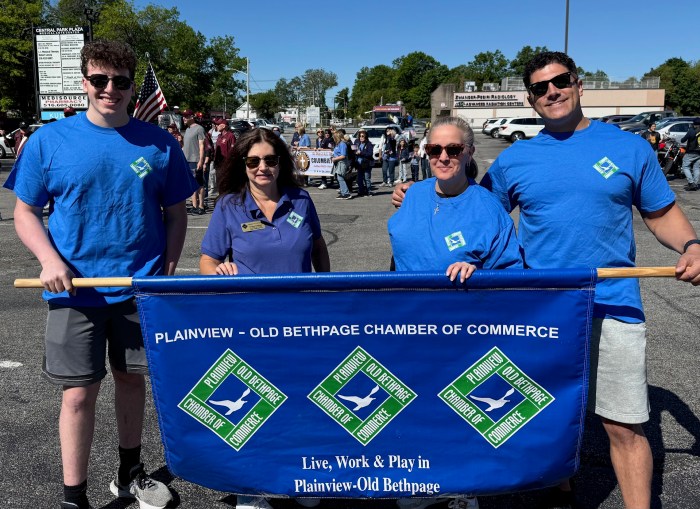 The Plainview-Old Bethpage Chamber of Commerce during the Memorial Day parade