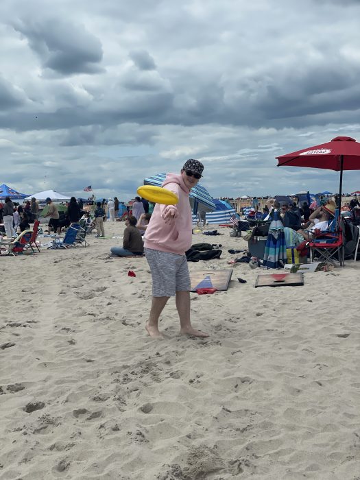 Beachgoers enjoyed the first summer weekend at the beach