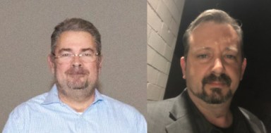 Michael Schindler and James Rickard (L. to R.) are running uncontested in the Oyster Bay-East Norwich school board race this month.