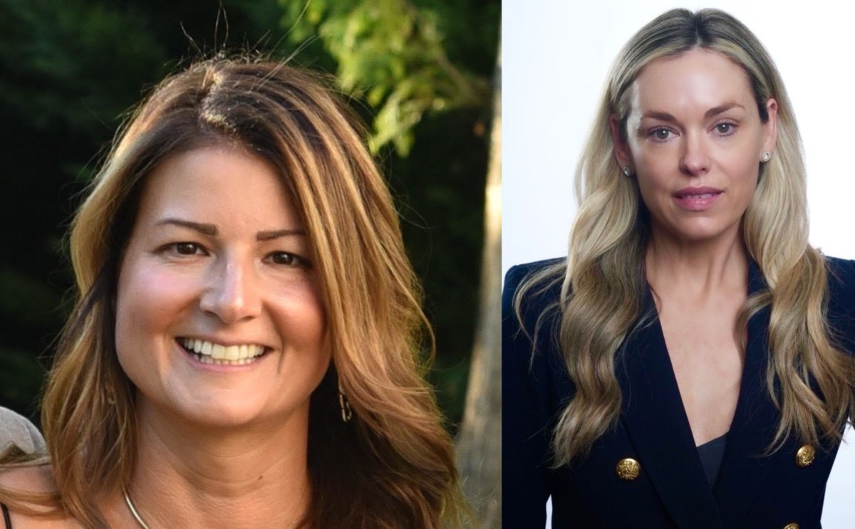 Krystina Tomlinson (L.) and Lindsay Fox (R.) are running for the Locust Valley Board of Education this month