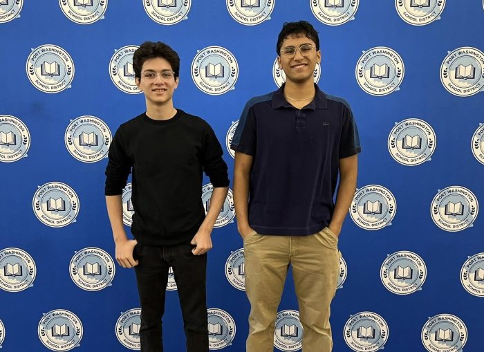 Student musicians Ethan Borda (L.) and Maximo Lopez (R.) performed at a regional music festival.