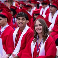 Glen Cove graduates celebrate the end of their high school careers at commencement.