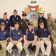 Members of the Syosset VFW, Post 6394, at this year's Memorial Day parade.