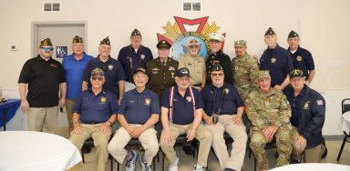 Members of the Syosset VFW, Post 6394, at this year's Memorial Day parade.